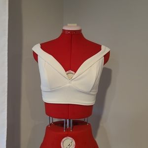 White crop top size small